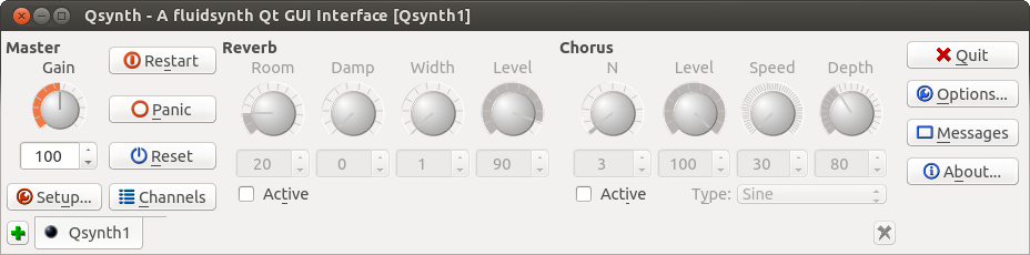 Screenshot of qsynth